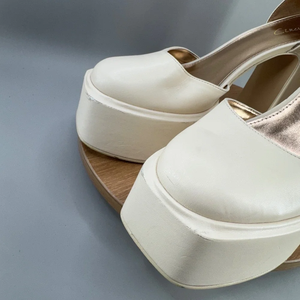 Circus NY Sam Edelman Platform‎ Mary Jane Heels 10  Ivory Retro Bratz Aesthetic